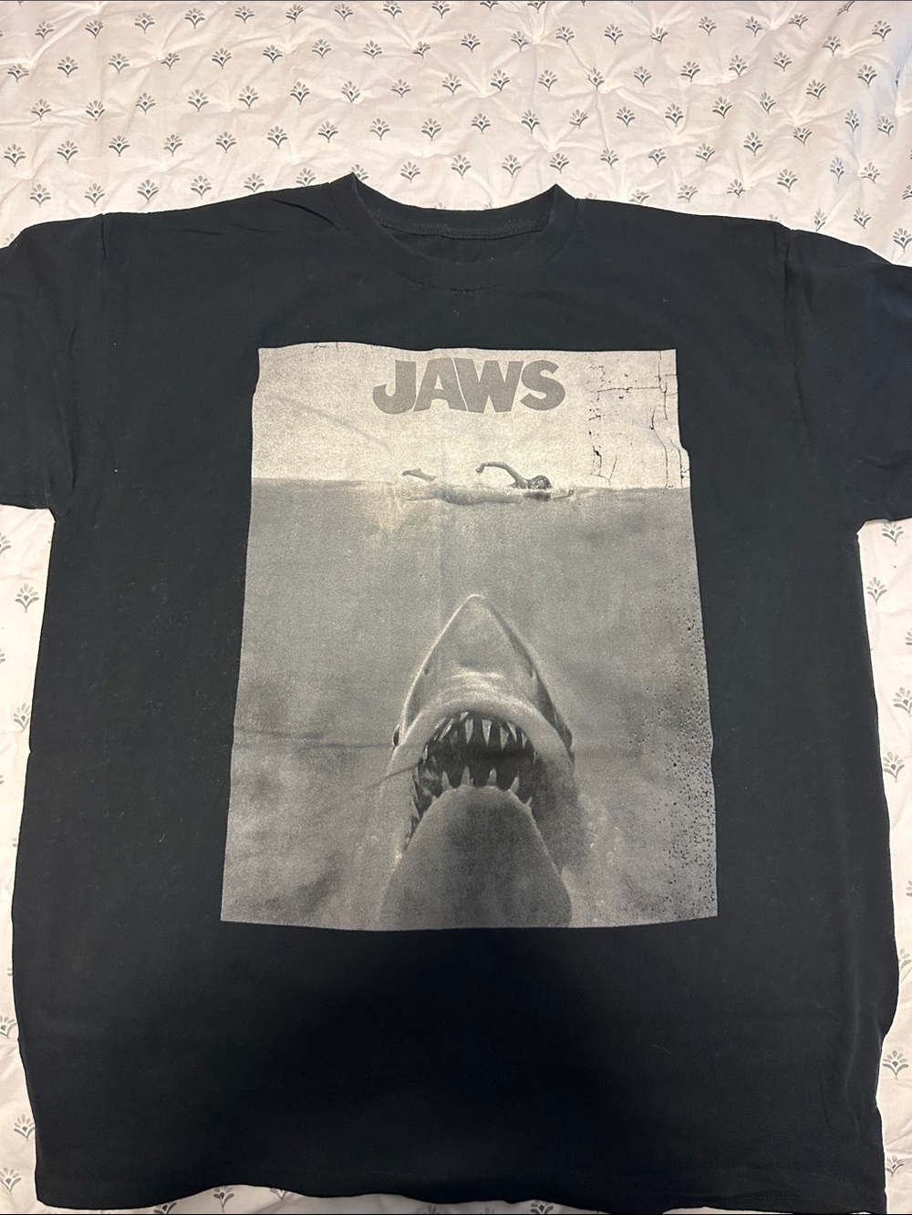 Black JAWS Graphic Men's Shirt